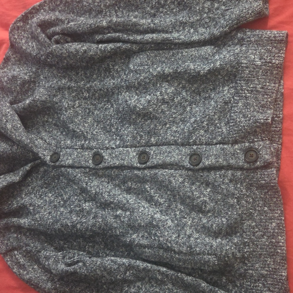 Men's Gray Cardigan Sweater